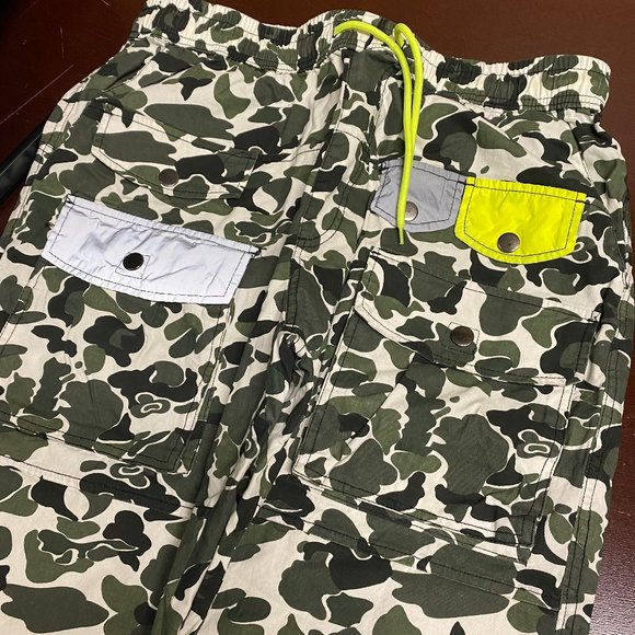 Maison Noir Mens Multicolor Camouflage Pockets Pull On Joggers Pants Size XXL - Picture 3 of 5